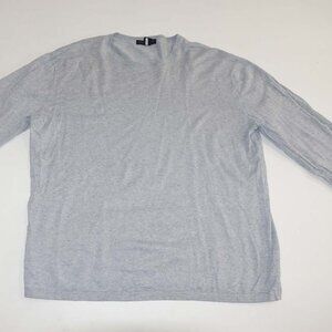 Banana Republic Men's Luxury Blend Crewneck Sweater Size XL Gray Light Weight